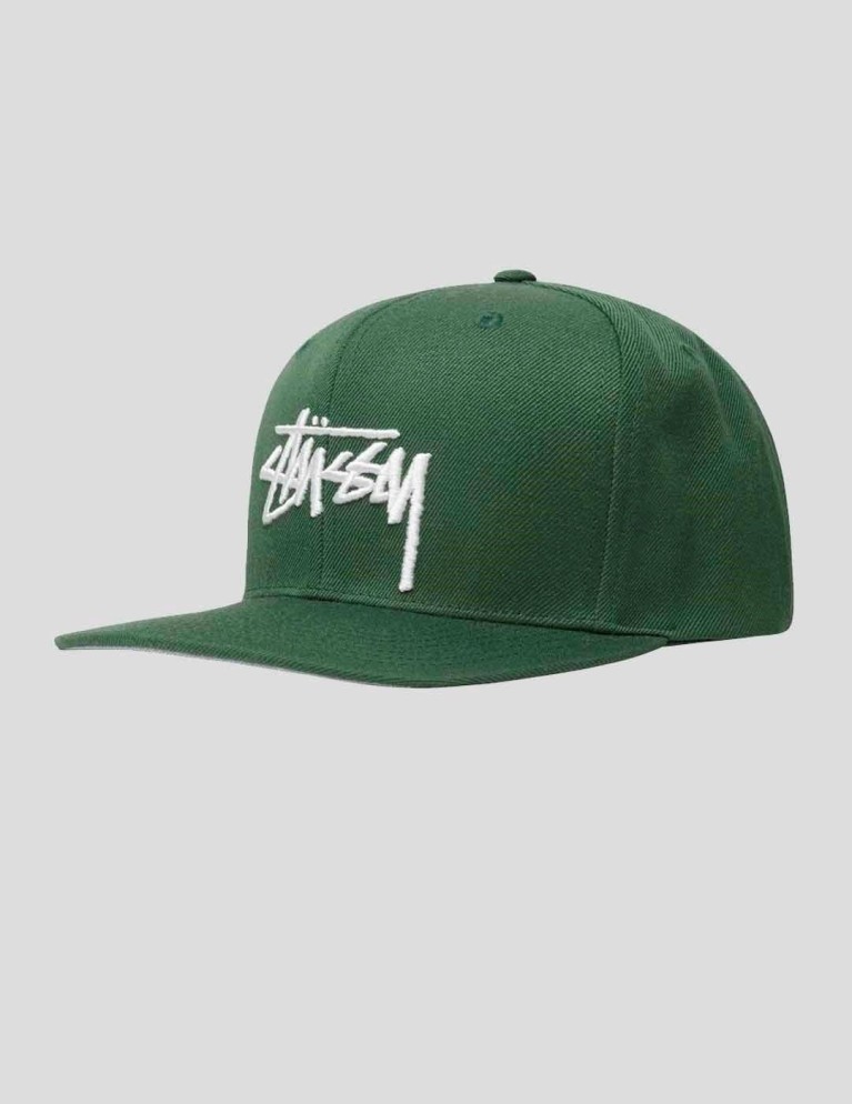 Gorra STUSSY big stock high crown cap forest